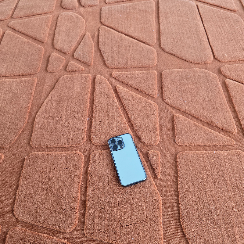 Jacquard cotton velvet