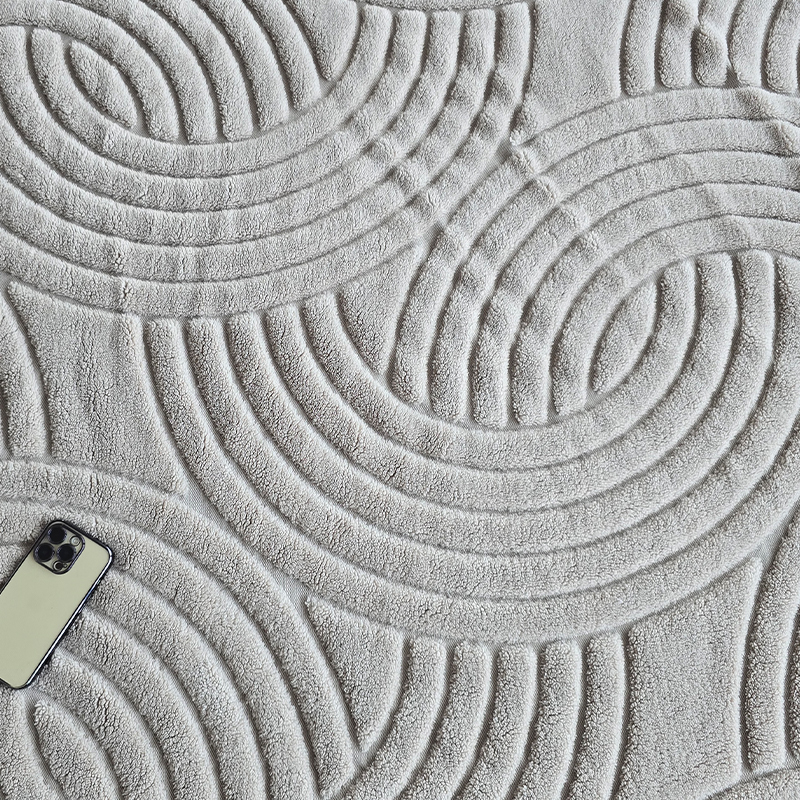 Jacquard cotton velvet