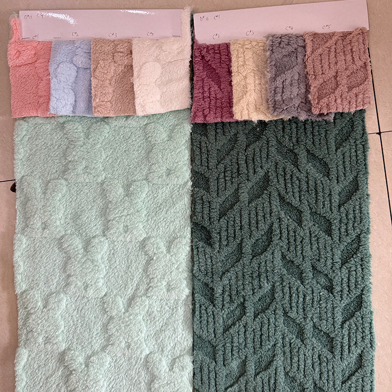 Jacquard cotton velvet