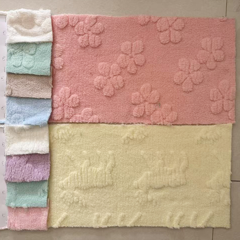 Jacquard cotton velvet