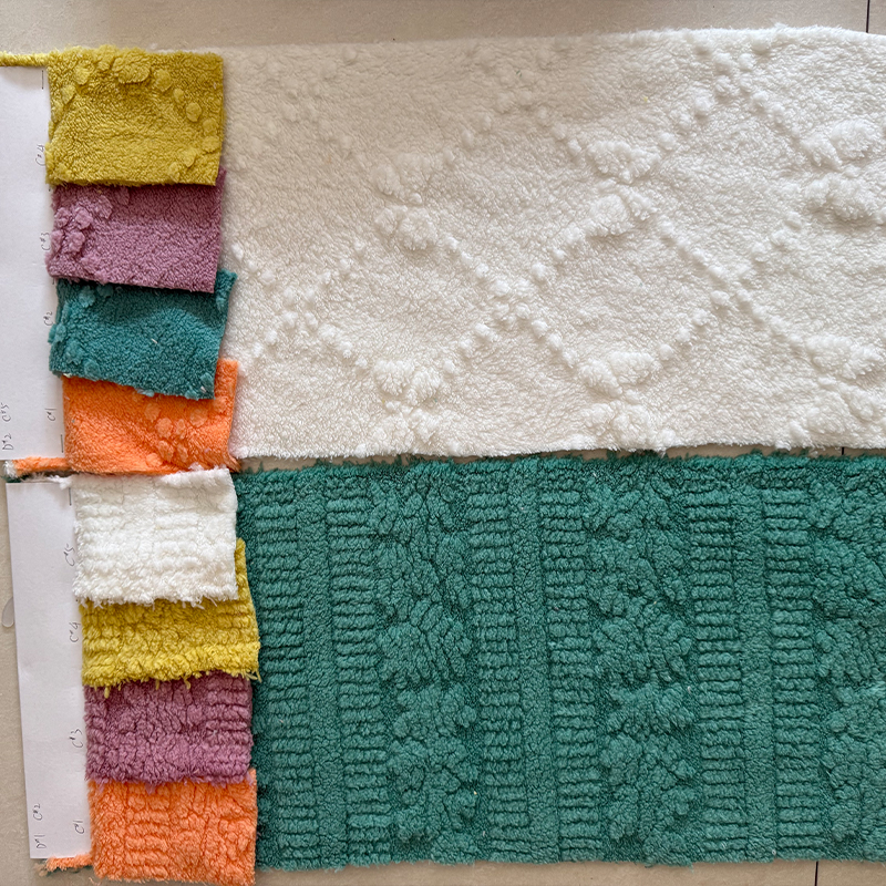 Jacquard cotton velvet