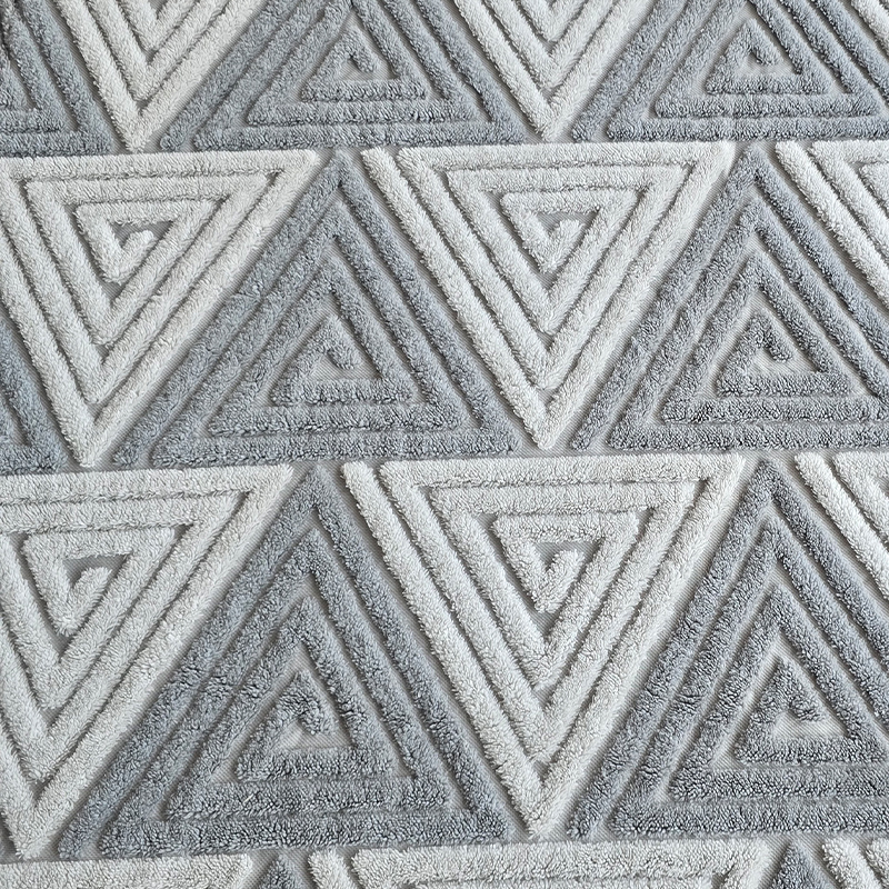 Cationic jacquard cotton velvet