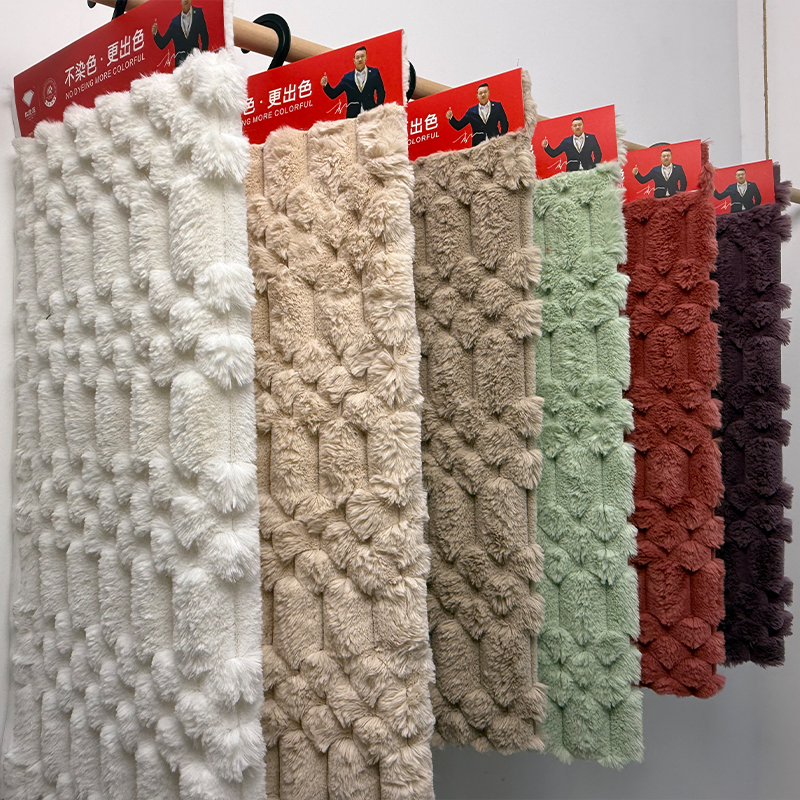 Jacquard rabbit hair