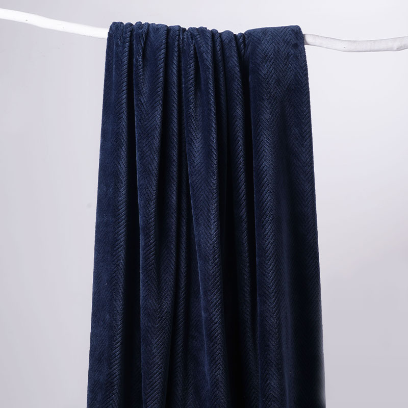 素色提花法兰绒